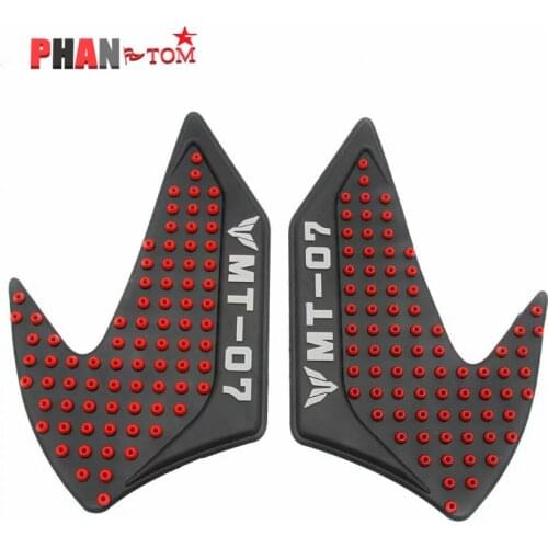 Motorcycle Accessories MT 07 Parts Oil Fuel Gas Tank Pad Protect Knee Grip Decal Stickers For 2014-2017 Yamaha MT-07 MT07
