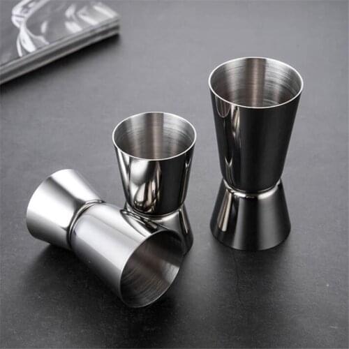New Arrival 15/30ml 20/40ml 25/50ml 35/65ml 2-End Jigger Shot Measure Cup Cocktail Drink Wine Shaker Stainless Bar Measures Cup