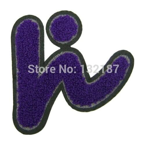 Wholesale fashion towel patch sew on embroidery label DIY patches for sweater jacket sportwear TP-005