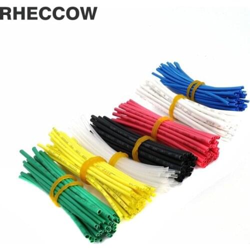 RHECCOW 420pcs 1mm 7cm 70mm 600V 2:1 Heat shrink tube Shrinking Tubing Insulatingnsulation Sleeves Wire Wrap Cable kit