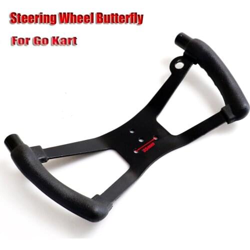 330x160 mm Go Kart Steering Wheel Butterfly Style Karting Steering Wheel For Riding Lawn Mower Racing Go Kart Parts 2021 NEW