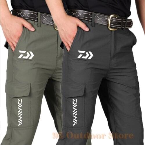 Daiwa Fishing Pants Waterproof Fishing Hiking Multi-Pocket Durable Outdoor Hunting Men Pants Tactics Trousers Fishing Clothing