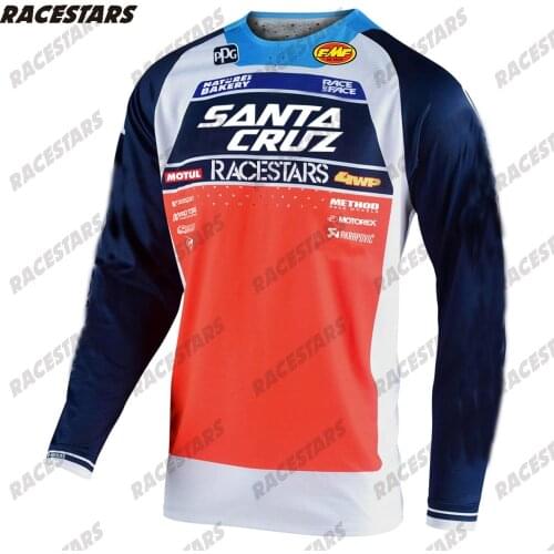 Motocross Jerseys SANTA CRUZ Mountain Downhill Long Sleeve MTB BMX MX Enduro Cycling Jersey Maillot Ciclismo Hombre Camiseta
