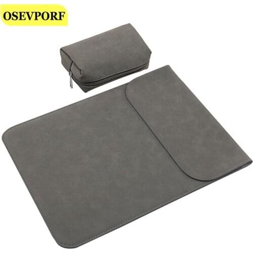 Waterproof Laptop Bag With Small Pouch 11 12 14 15.6 Inch Case For MacBook Air Pro Tablet Portable Fabric Sleeve Envelope Cover