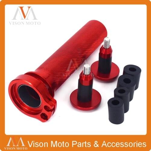 Billet 7/8" 22MM Throttle Clamp Twist Tube & Handlebar Cap Plugs For CRF250R CRF250X CRF450X CRF 250R 250X 450X 2004-2017