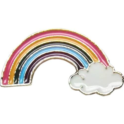 Rainbow Brooch Peace and Love Enamel Pins Clothes Bag Lapel Pin Gay Lesbian Pride Icon Badge Unisex Jewelry Gift