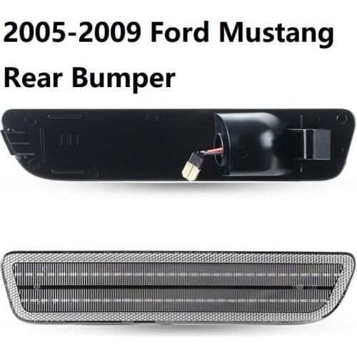 2Pcs Red Light LED Rear Bumper Reflector Side Marker Fender Repeater Light For Ford Mustang 2005-2009 Canbus Error Free