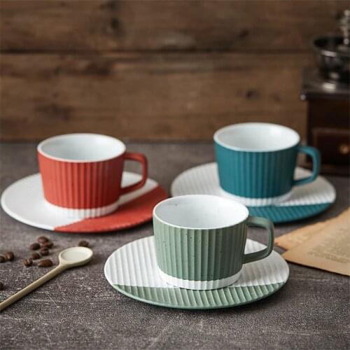 200ml Ceramic Hand Painted Coffee Cup Creative Vintage Cup European Style Cappuccino Cups For Latte Mocha Tea Coffee Cup
