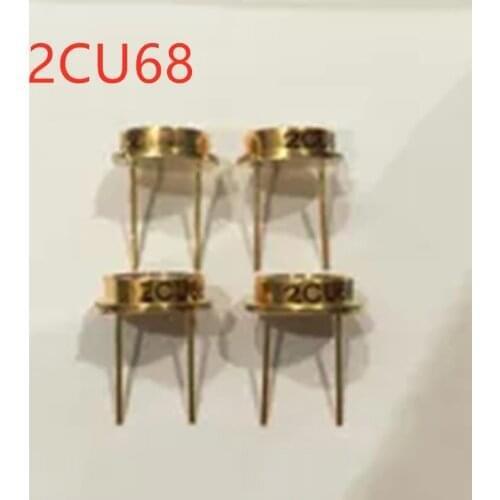 4pcs 2CU68 photoelectric photodiode silicon photovoltaic cell diameter 14mm silicon glossy 5.5X9mm wavelength 940nm