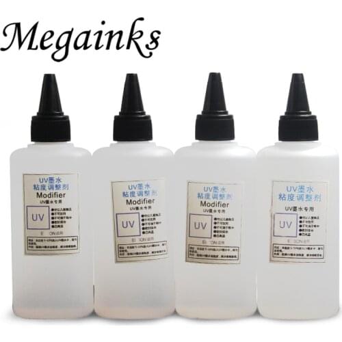 4 PCS 100ML UV Ink Viscosity Modifier Liquid for LED UV Flatbed Printer Curable Ink , Improving UV Ink Fluency