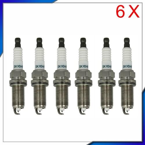 6pcs/lot) car accessories 9091901233 SK16HR11 Iridium Spark Plug For Toyota Camry RAV4 Scion tC 90919-01233 SK16HR-11