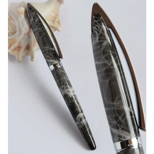 FOUNTAIN PEN FINE NIB 2017 NEW JINHAO 156 ELEGANT GREY MARBLE AND BLUE GREY GREEN BLACK BROWN WINE 7 COLORS FOR CHOICE BEST GIFT