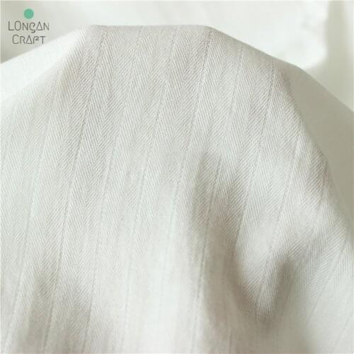 White 100% Cotton Fabric Soft Cloth for Baby Handwork Summer Dress Clothes Blouse Fabric 50cmX145cm