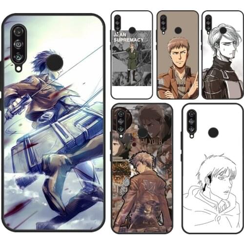 Jean Kirstein Attack on Titan Phone Case For Huawei P40 Lite P30 P20 Pro P Smart 2021 2019 Mate 10 20 Lite Back Cover