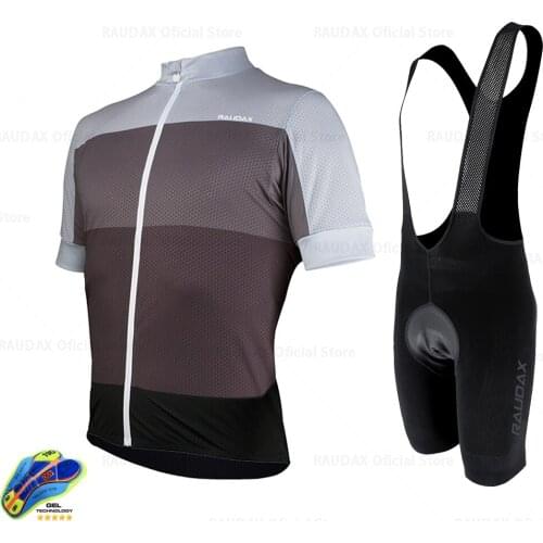 New Summer Breathable and Quick-drying Cycling Jerseys Set Cycling Jerseys Bike Bicycle Uniform Team Clothing Raudax 2021