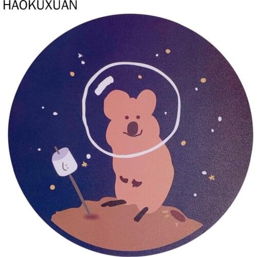 Kawaii Mini Mouse Pad Student Notebook Rubber Keyboard Office Desktop Non-slip Cartoon Computer & Office