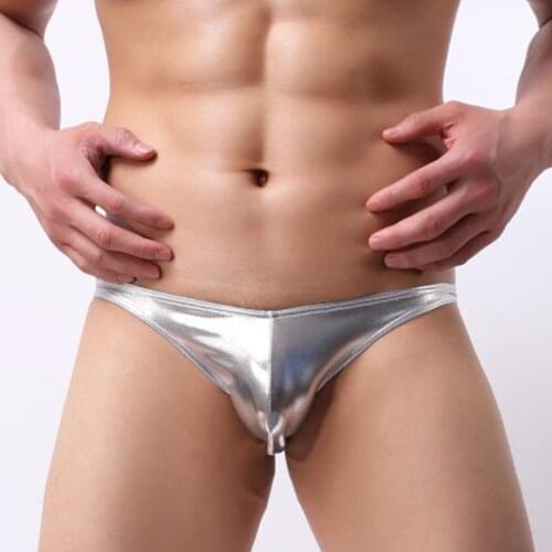 Mens Sexy Ultra-Thin Low Waist Breathable Solid Color Elastic Underpants Briefs G-string Penis High Quality Comfortable Thong