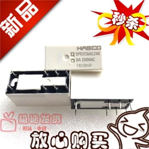 New Spot Spr2c8ac24k Relay 24vac 8A Second Section Two Closed Spr2c8ac24k