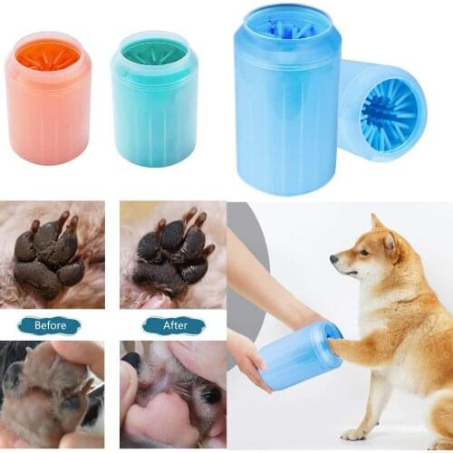 Portable Dog Paw Cleaner Cup for Small Large Dogs Pet Feet Washer Pet Cat Dirty Paw Cleaning Cup Soft Silicone Foot Wash Tool