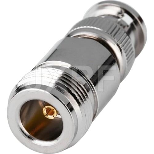 JXRF Connector BNC Male Plug To N Female Jack RF Coaxial Adapter