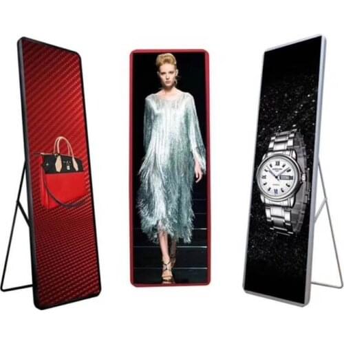 Display Size 640*1920mm P2.5 Indoor LED Advertising Machine Magnetic Screw Universal Store Posters Screen led Wall Player
