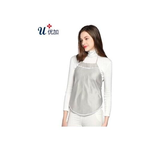 Silver fiber radiation protection suits sling computer radiation protection suits argent chinese-style chest covering all yards