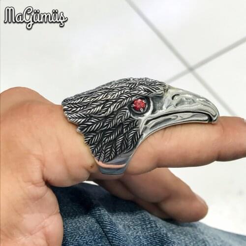 Special Design Eagle Head Silver Men 'S Ring