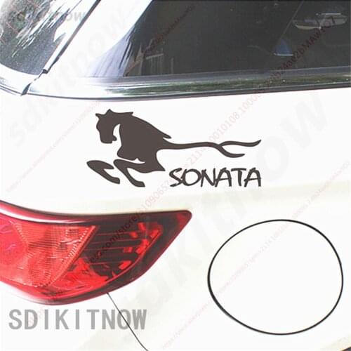 9x20cm horse Sports Sticker Racing Windows Door Body Decal Car Styling For hyundai sonata 2011 2012 2018 2015 2016 accessories