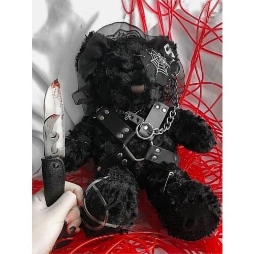 The Original design hell gothic lolita bear diablo bear bag inclined shoulder bag shoulder hand