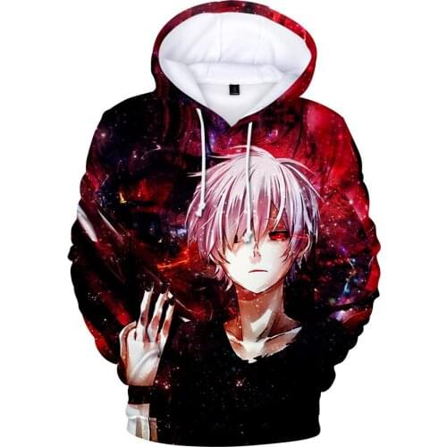 Tokyo Ghoul 3D Hoodies 2019 New Fashion Funny Anime Hoodie and Sweatshirt 3d Tokyo Ghoul harajuku Hip Hop Men Women Jacket Coat
