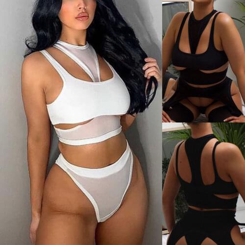 Womens Sexy Crop Tank Tops, Trendy Sleeveless Cross Cutout Style Solid Color Camisole 2021 New Fashion