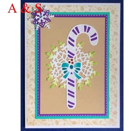 Y110 METAL CUTTING DIES Christmas Walking Stick Scrapbook card invitation paper craft party decor embossing stencil cutter