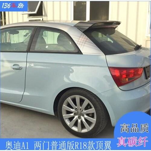 For Audi A1 R18 2010-2014 high quality Carbon Fiber rear boot Wing Spoiler Rear Roof Spoiler Wing Trunk Lip Boot Cover