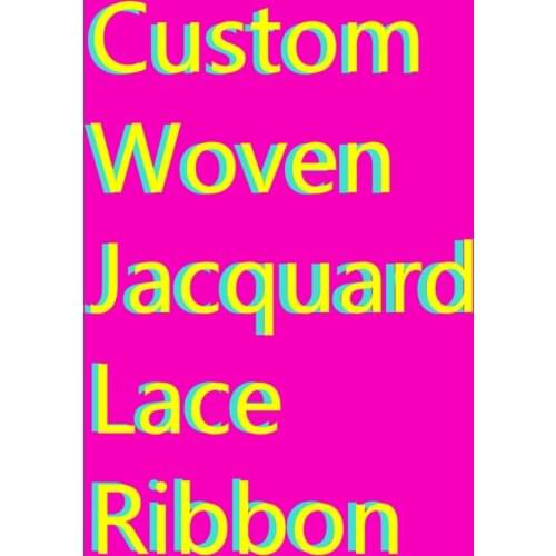 ZERZEEMOOY Custom Woven Jacquard Embroidered Ribbon And Lace Decoration Ribbon Dog Collar Ribbon Sample Is Ok Then You Pay