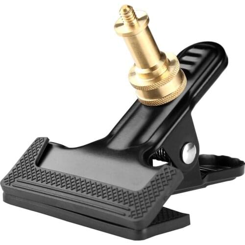1/4 Photo Studio Vigorously Clip Copper Adapter Background Clamp with Backdrop Clip Speedlite Flash Clip Photography Accessories