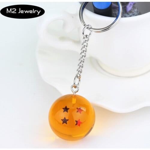 1-7 Stars Goku Star Spherical Keychain Men Car Women Bag Accessories