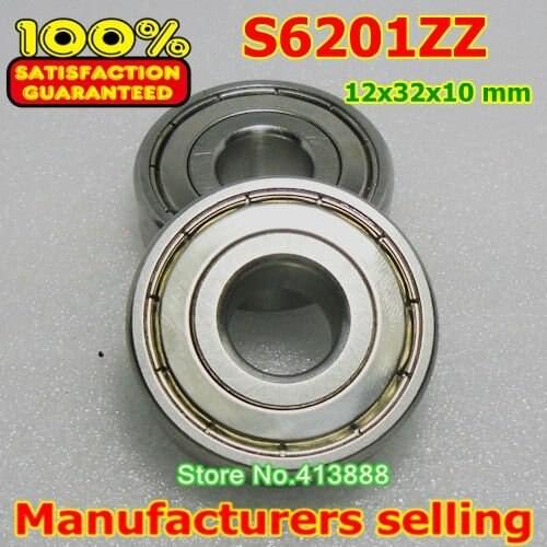 1pcs) SUS440C environmental corrosion resistant stainless steel deep groove ball bearings S6201ZZ 12*32*10 mm