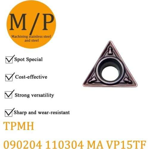 10 Pcs TPMH090204 MV VP15TF TPMH110304 MV VP15TF CNC Insert TPMH 090204 110304 Carbide Inserts Lathe Tools Cutter