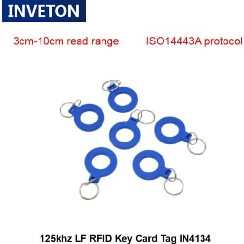 125Khz 10pcs uhf rfid TK4100 tag passive keychain RFID Card key RFID Tag passive ISO14443a personnel/access control management