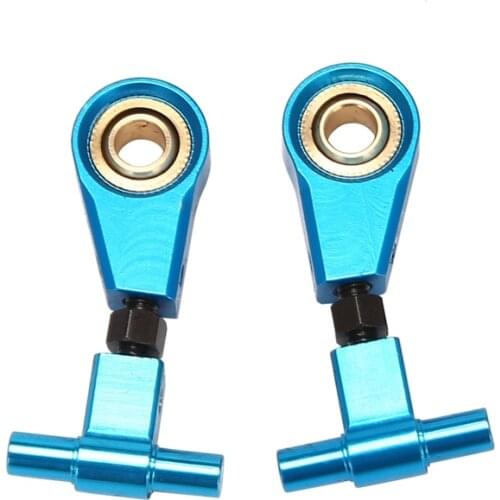 2 Pairs Aluminum Alloy Adjustable Front Upper Suspension Arms and Rear Upper Swing Arms for Tamiya TT02 Upgrade