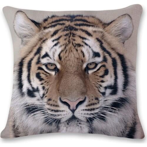 3D Tiger Printed Sofa Bed Home Decoration Pillow Case Room Decor Accessories Cushion Cover Pillowcase наволочки декоративные