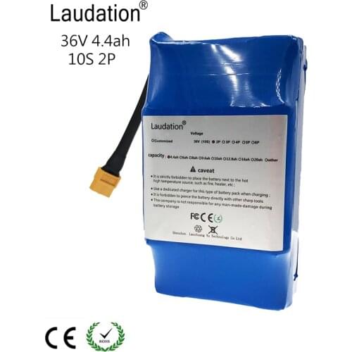 Laudation 36v 4.4ah battery pack 10S 2P High Drain 2 wheel Electric Scooter Balancing Battery For Self-balancing Fit 6.5 "7"