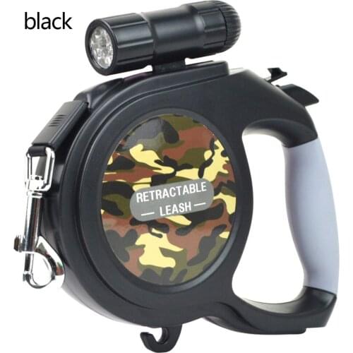 2019 New Arrival 8M 50kg Large Dog Leash Automatic Retractable Extending Pet Leash Lead For Big And Medium Dog With LED
