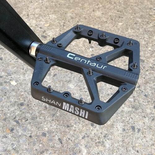 CENTAUR nylon fiber mountain bike flat pedal bicycle sealed bearing axle ultra light bicycle Non-slip mtb pedal