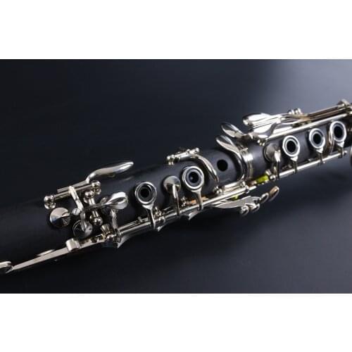 Professional Clarinet Bb key Ebonite Wood Nickel Plated Key Clarinet Case Parts