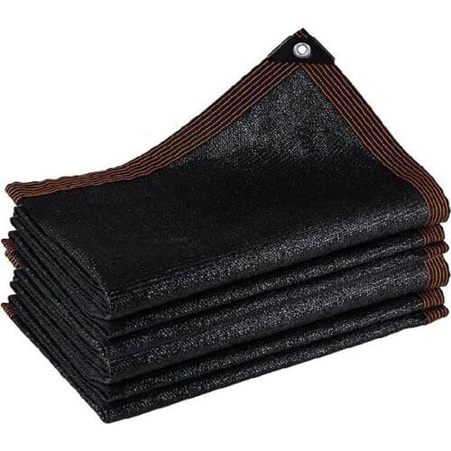 12 Pin Black Sunshade Net Anti-UV Sunshade Net Outdoor Sun Screen Shade Cover Courtyard Balcony Greenhouse Plant Car Shading NEW