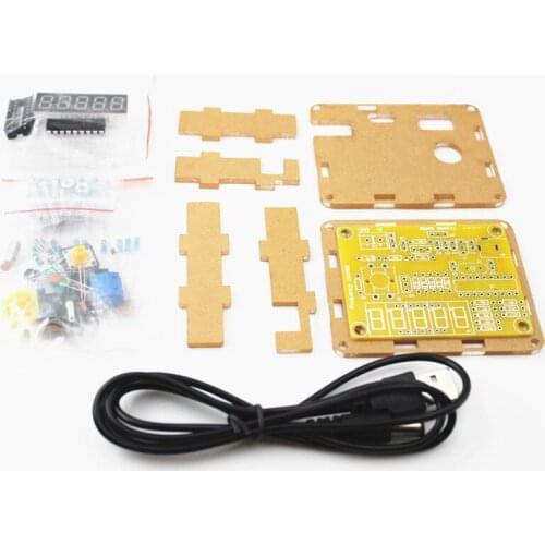 DIY frequency meter counter Tester digital Crystal Counter Meter Oscillator Tester with Transparent Case 1Hz~50MHz