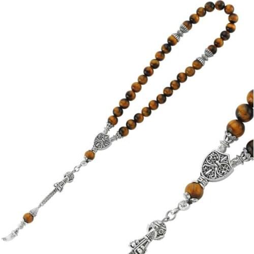 Silverlina Tiger Eye Stone Rosary