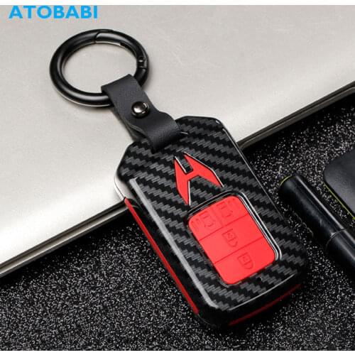 Carbon Car Key Case For Honda Civic 2018 Fit CRV Accord Crider Jade Vezel HR-V Odyssey Keychain Bag Remote Fob Protector Cover