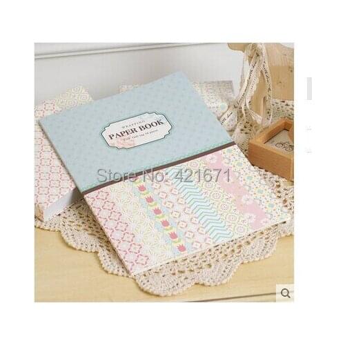 2015 exclusive diy Gift Wrapping Book 16sheets/set,geometric symmetrical pattern Scrapbooking Paper pack Set,origami,paper craft